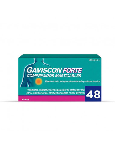 Gaviscon Forte 48 Comprimidos Masticables