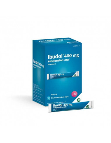 Ibudol 400 mg Suspensión Oral, 20 Sobres