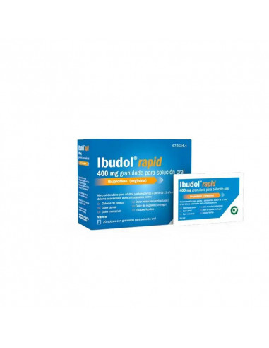 Ibudol Rapid, 400mg 20 sobres granulado para solución oral